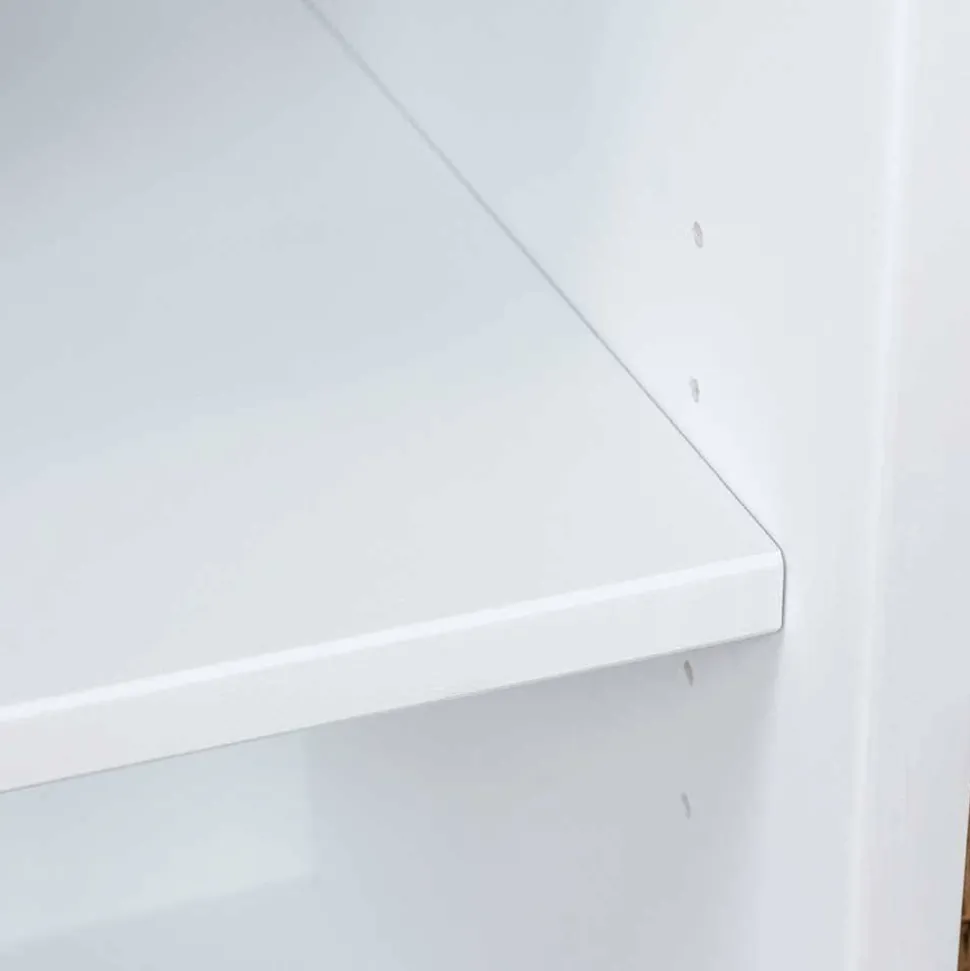 Landhaus Standregal in Weiß und Kiefer - Varicano