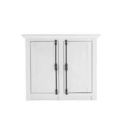 Landhaus Türen-Kommode in Weiß - Chelles