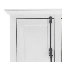 Landhaus Türen-Kommode in Weiß - Chelles