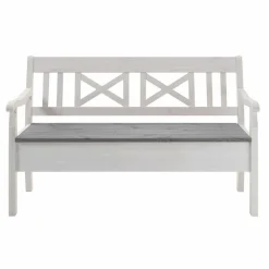 Landhaus Truhenbank Yoan aus Kiefer Massivholz