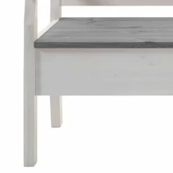 Landhaus Truhenbank Yoan aus Kiefer Massivholz