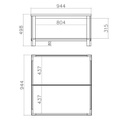 Landhaus Truhentisch fürs Wohnzimmer - Diatara