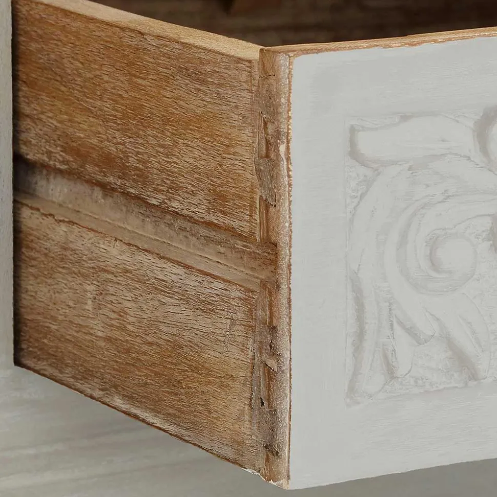 Landhaus TV Board in Weiß lackiert - Lucos