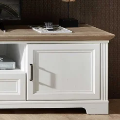 Landhaus TV Lowboard & Wandregal Set - Sinolita (zweiteilig)