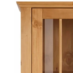 Landhaus Vitrine aus Kiefer Massivholz - Anyamie