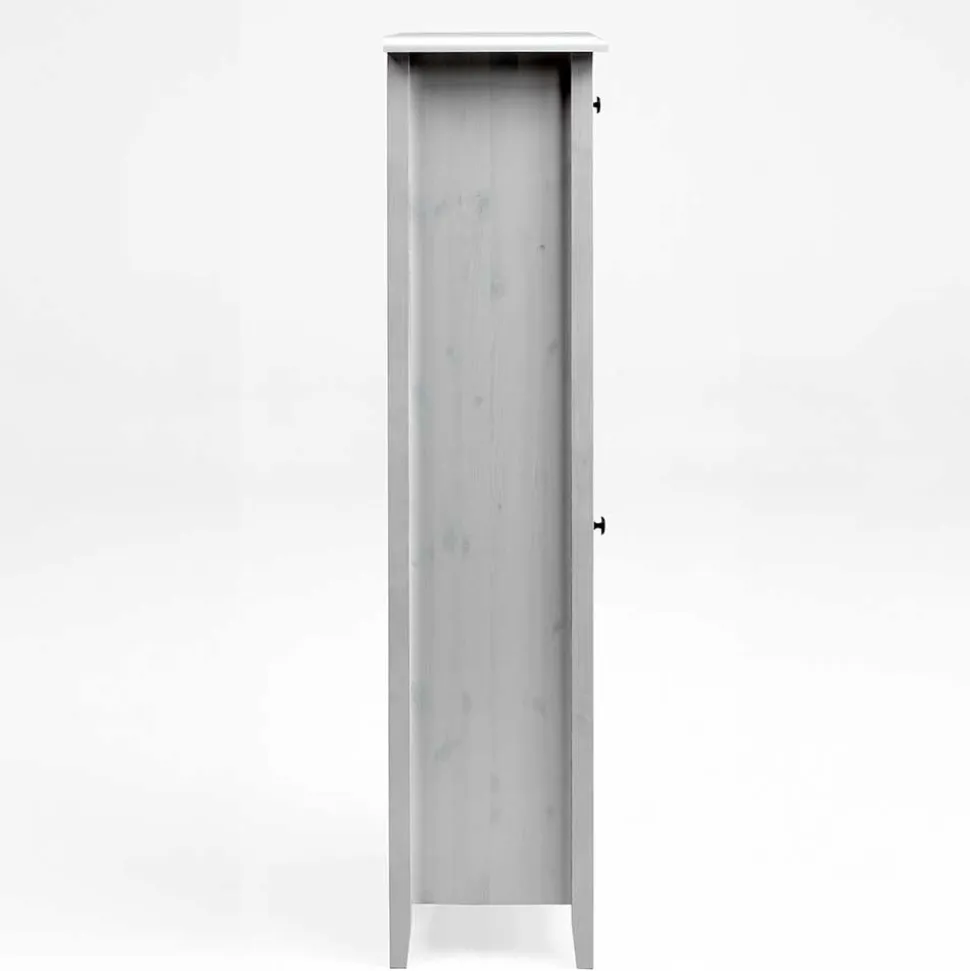 Landhaus Vitrine fürs Badezimmer in Weiß - Satumare