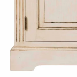 Landhaus Vitrine in Creme Weiß - Helsing