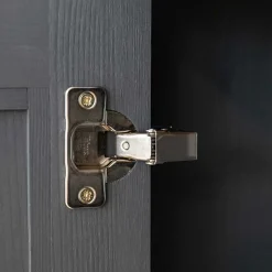 Landhaus Vitrinenschrank in Grau und Eiche - Witenga