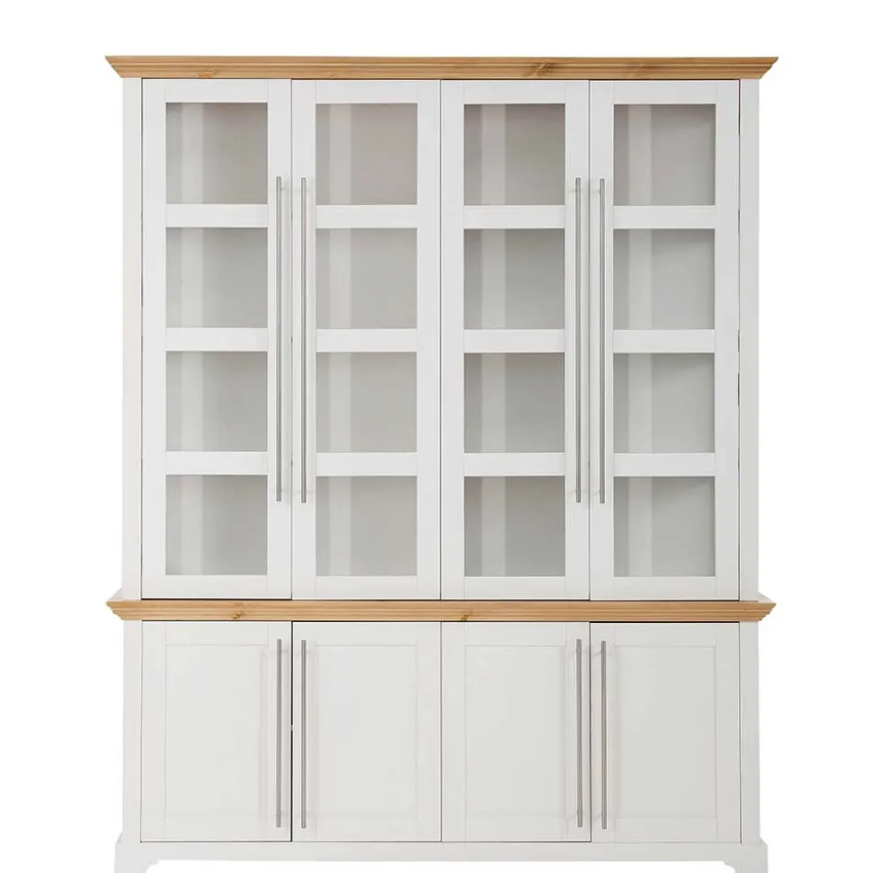 Landhaus Vitrinenschrank mit acht Türen - Eyzaco
