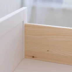 Landhaus Vitrinenschrank aus Kiefer zweifarbig - Zalya