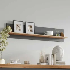 Landhaus Wandboard in Grau und Kiefer - Eromsia (2er Set)