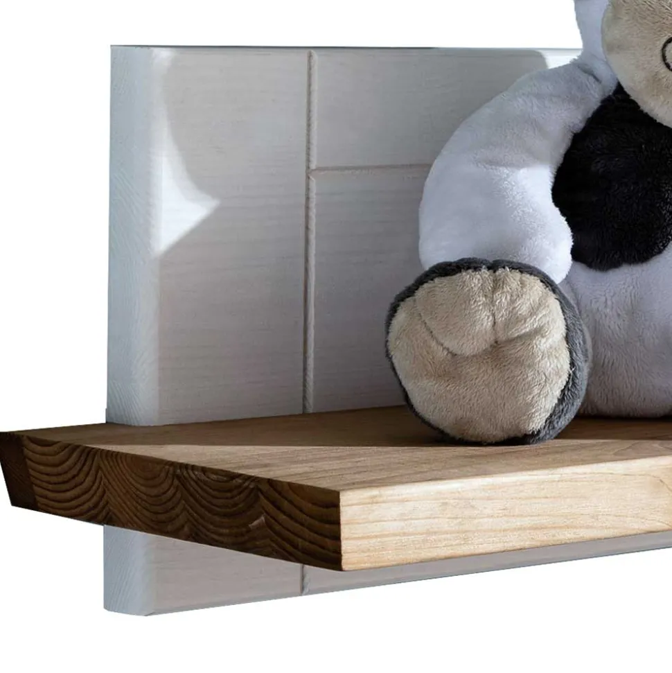 Landhaus Wandboard in Weiß & Eichefarben - Envicron