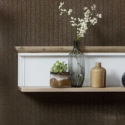 Landhaus Wandregal in Weiß & Eiche - Sinolita