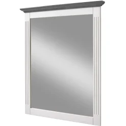 Landhaus Wandspiegel in Weiß & Grau - Caneon