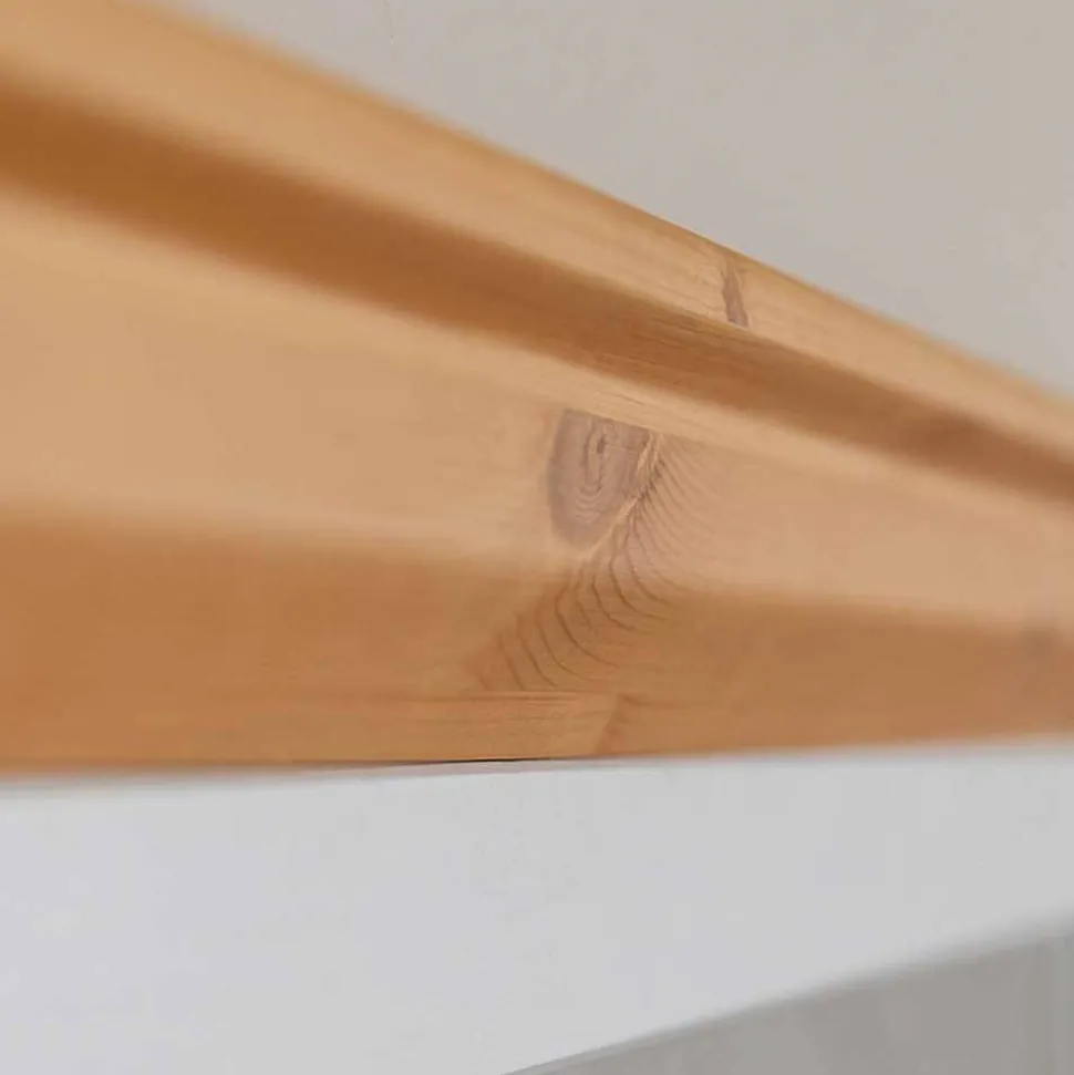 Landhaus Wandspiegel mit Kiefernholz Rahmen - Saluts