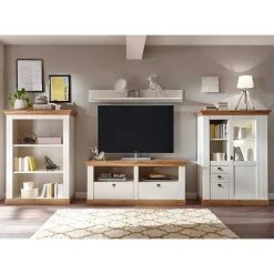 Landhaus Wohnkombination mit TV Board - Diatara (vierteilig)