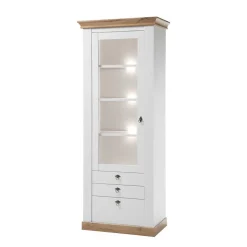 Landhaus Wohnzimmer Anbauwand Set - Diatara (vierteilig)