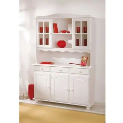 Landhaus-Buffetschrank Nanini in Weiß