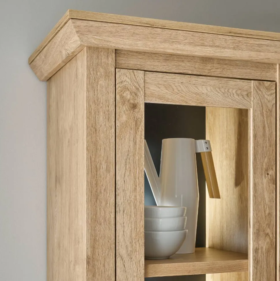 Landhaus-Schrank in Eiche Gold - Hengas