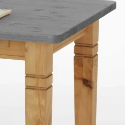 Landhaustisch in Grau & Kiefer Lauge - Eshelas
