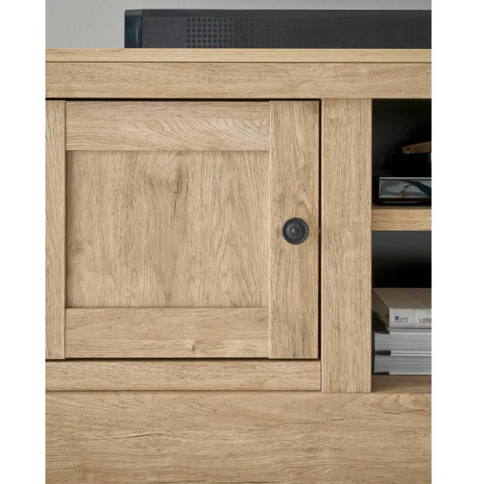 Landhaus-TV-Lowboard in Eiche Gold - Hengas