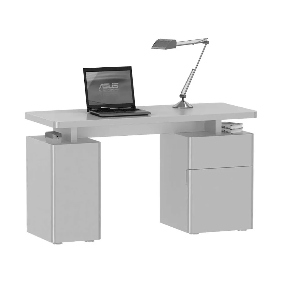 Laptop-Tisch Eminia in Hochglanz Weiß