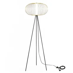 LED Standleuchte in Messingfarben - Poro