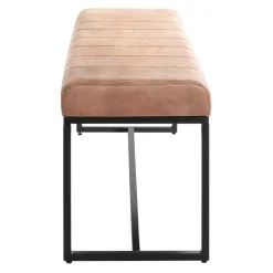 Leder Polsterbank in Braun - Eccossi