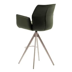 Leder-Barstühle mit Armlehnen - Asca (2er Set)