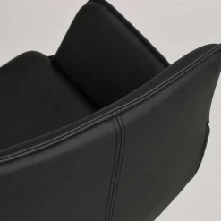 Lederstühle in Schwarz - Pomo (2er Set)