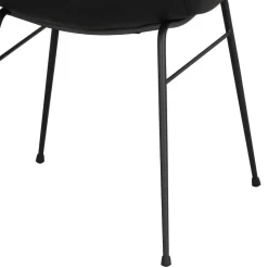 Lederstühle in Schwarz - Pomo (2er Set)