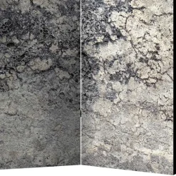 Leinwand Paravent in Steinoptik Grau - Contessa