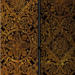 Leinwand Paravent Keltische Ornamente - Graziello