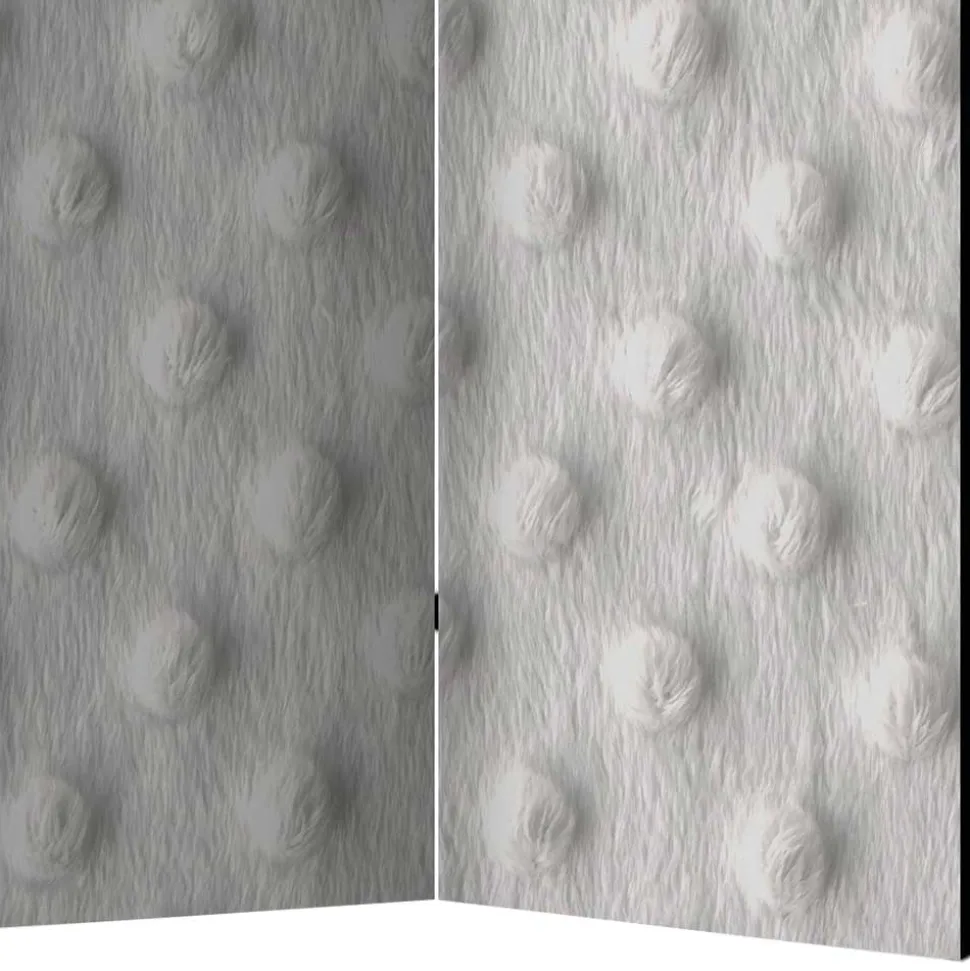 Leinwand Paravent mit Fichtenholz Rahmen - Jionalla