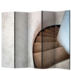 Leinwand Paravent mit Foto Wendeltreppe - Segrino