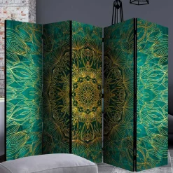 Leinwand Paravent mit orientalischem Mandala - Tsinati