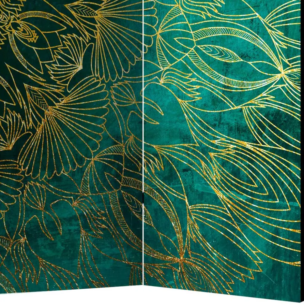 Leinwand Paravent mit orientalischem Mandala - Tsinati