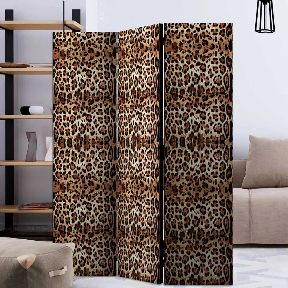 Leinwand Raumteiler mit Leopardenmuster - Castillo