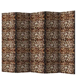 Leinwand Raumteiler mit Leopardenmuster - Castillo