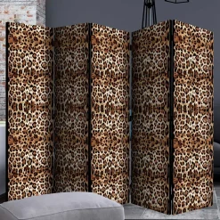 Leinwand Raumteiler mit Leopardenmuster - Castillo