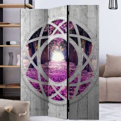 Leinwand-Paravent aus drei oder fünf Elementen - Domniar