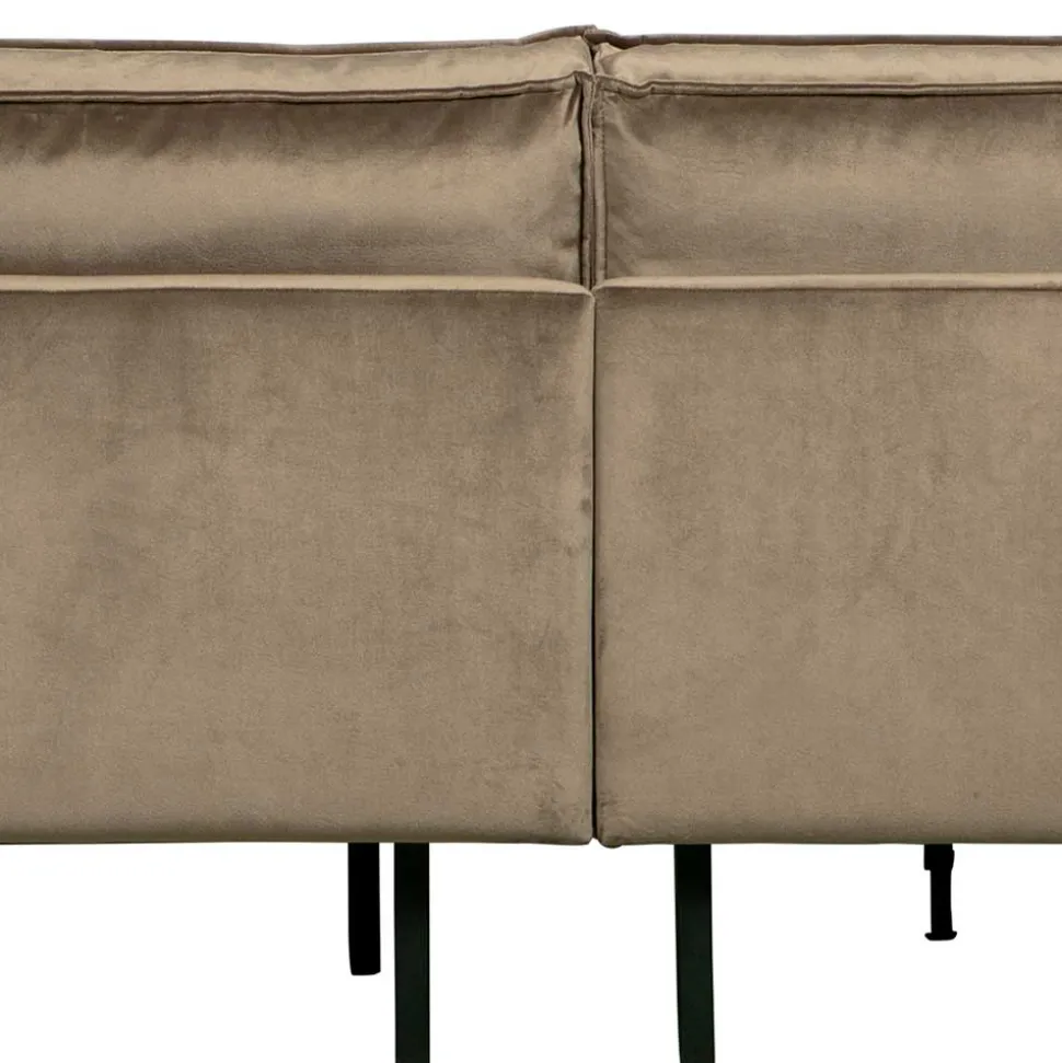 L-Form Wohnzimmer Sofa in Taupe Samt - Museo