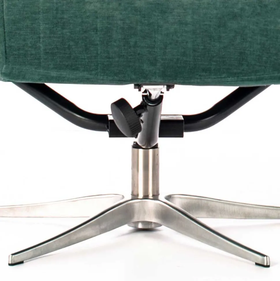 Liegesessel & Hocker in Petrol Blau - Arizona (zweiteilig)