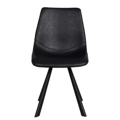 Loft Esstischgruppe mit Eiche White Wash Tisch Pulva & 6 Schalenstühlen (siebenteilig)