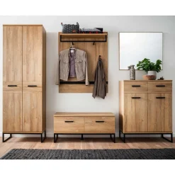 Loft Garderoben Möbel Kombination - Truvisas (fünfteilig)