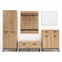 Loft Garderoben Möbel Kombination - Truvisas (fünfteilig)