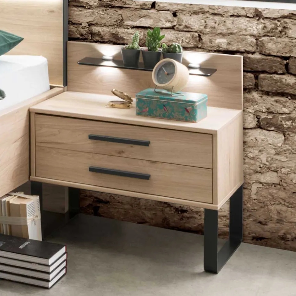 Loft Nachttisch mit Bügelfüßen - Licruva