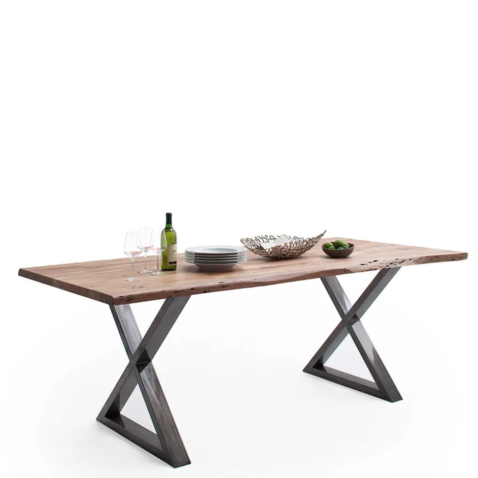 Loft Style Esszimmertisch mit Baumkanten - Locceri