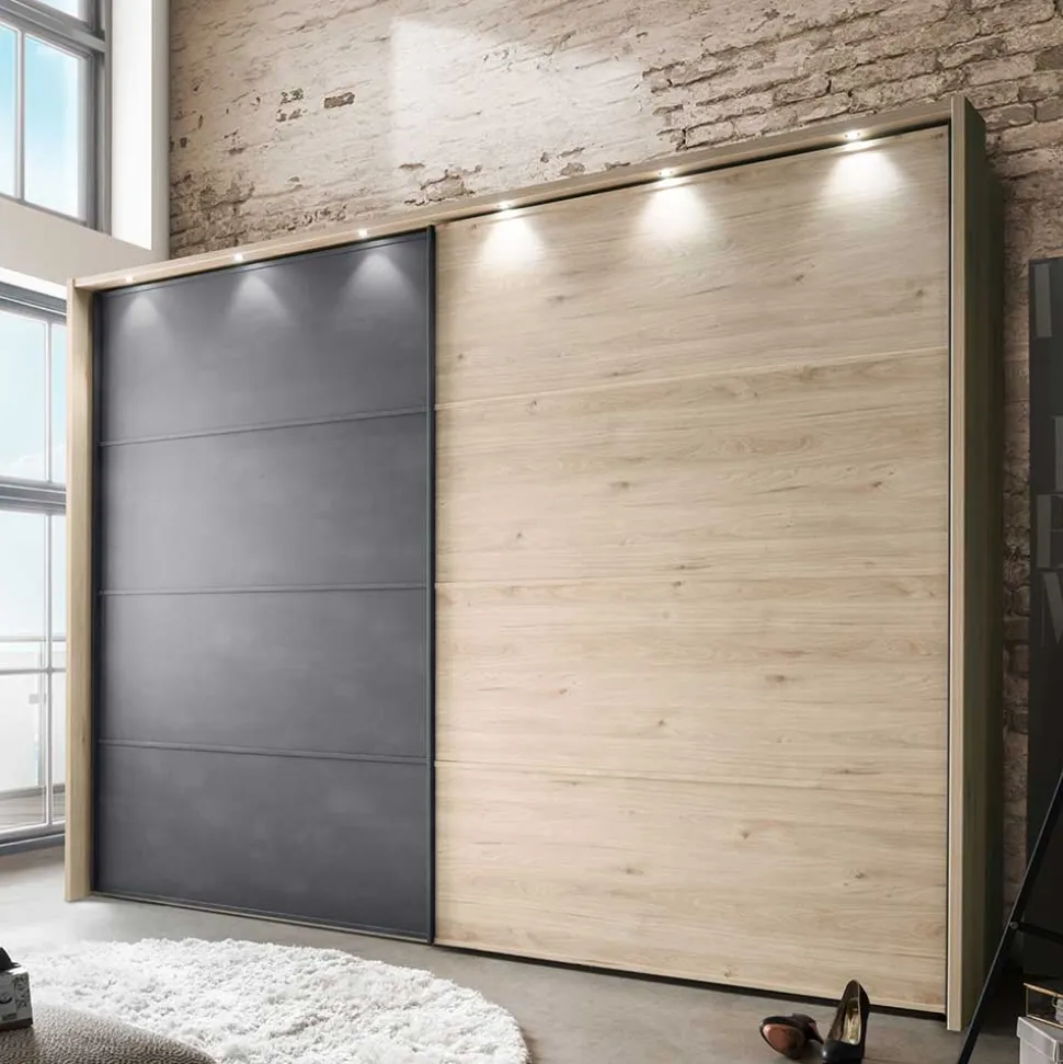 Loft Style Schlafzimmer komplett - Licruva (vierteilig)