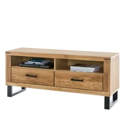Loft TV Kommode aus teilmassiver Wildeiche - Arello